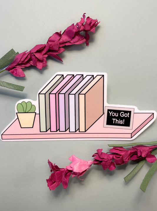 You Got This Bookshelf [Sticker]