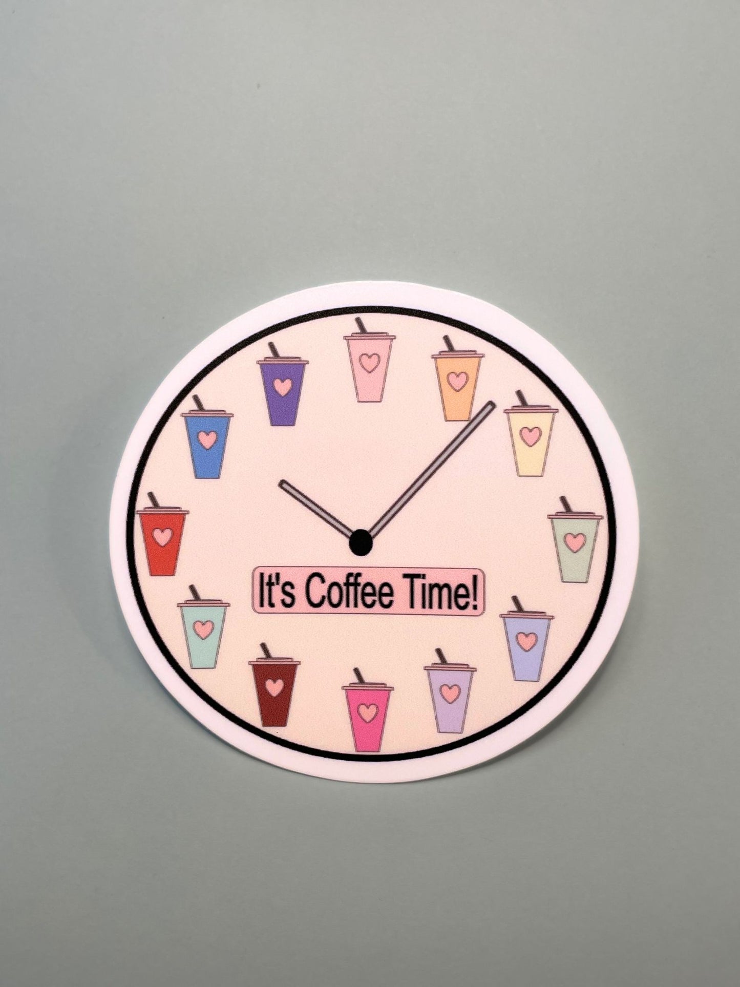 It's Coffee Time! - White Trim [Sticker]