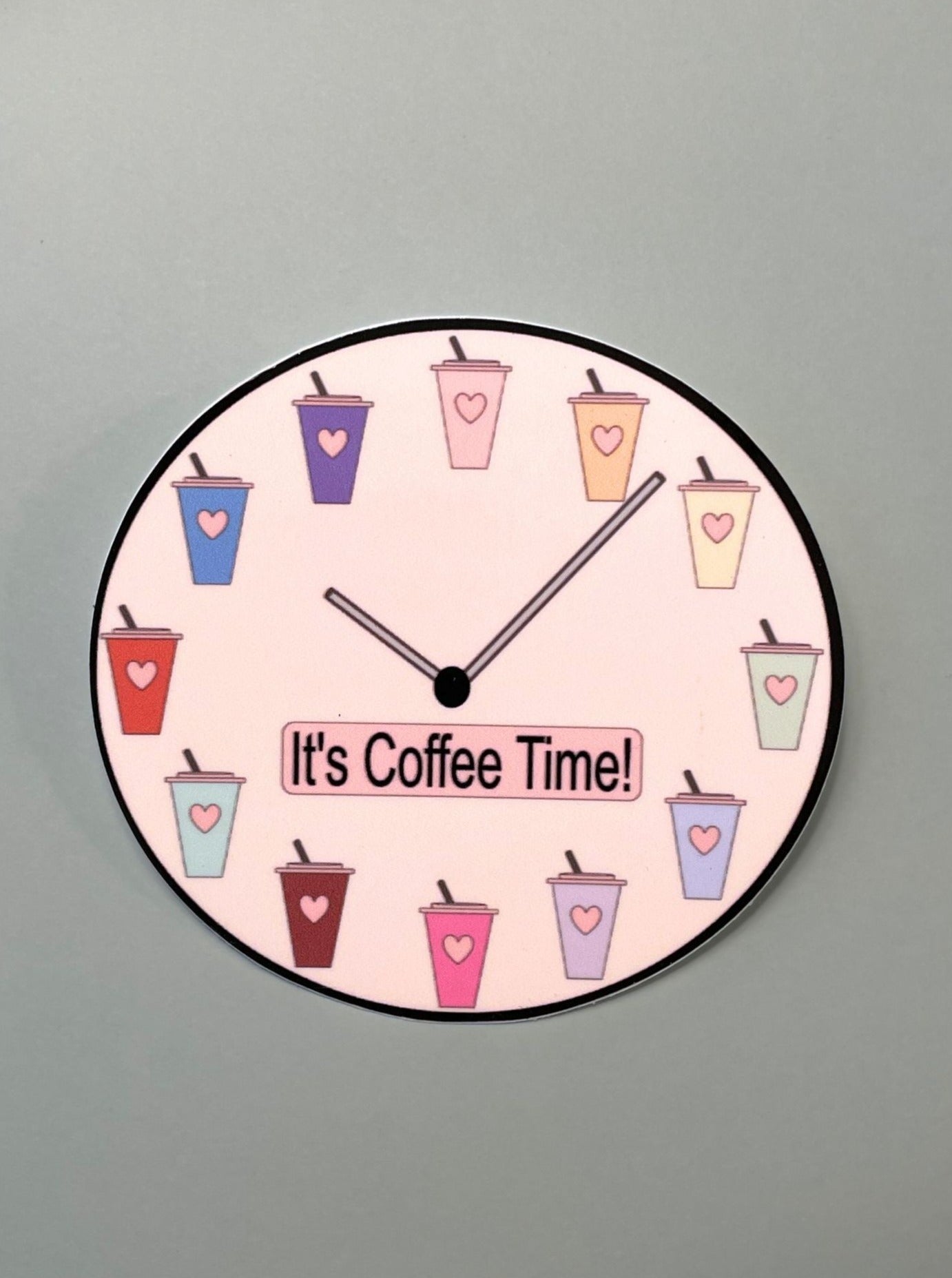 It's Coffee Time! - Black Trim [Sticker]