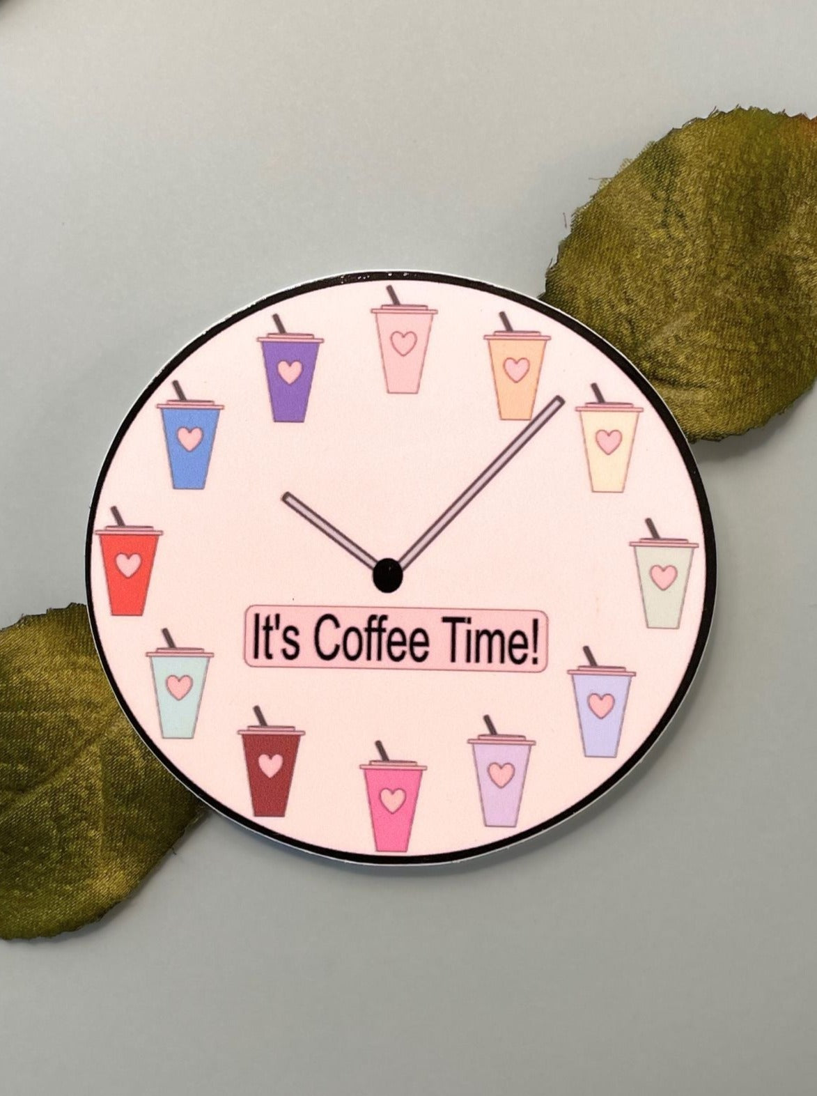 It's Coffee Time! - Black Trim [Sticker]