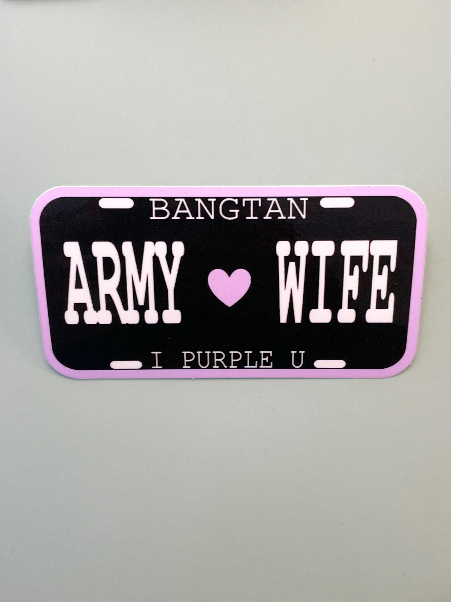 Army Wife License Plate [Sticker]