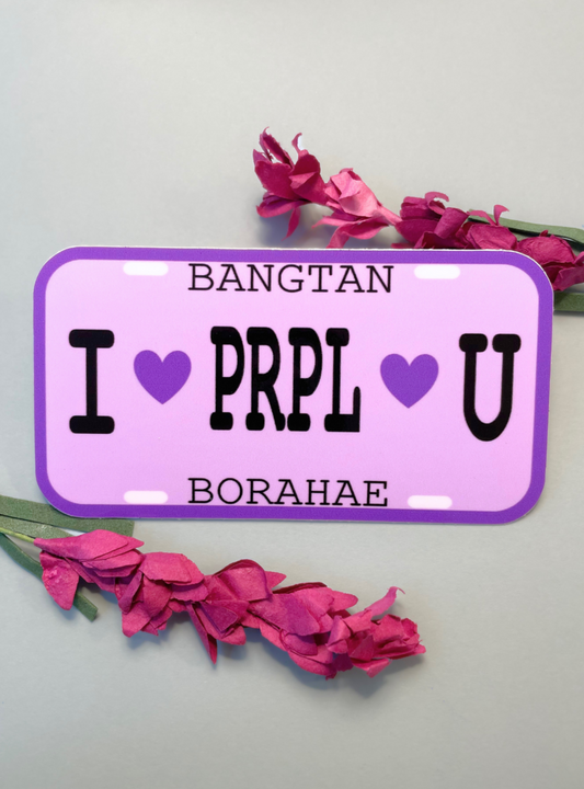 I PRPL U License Plate [Sticker]