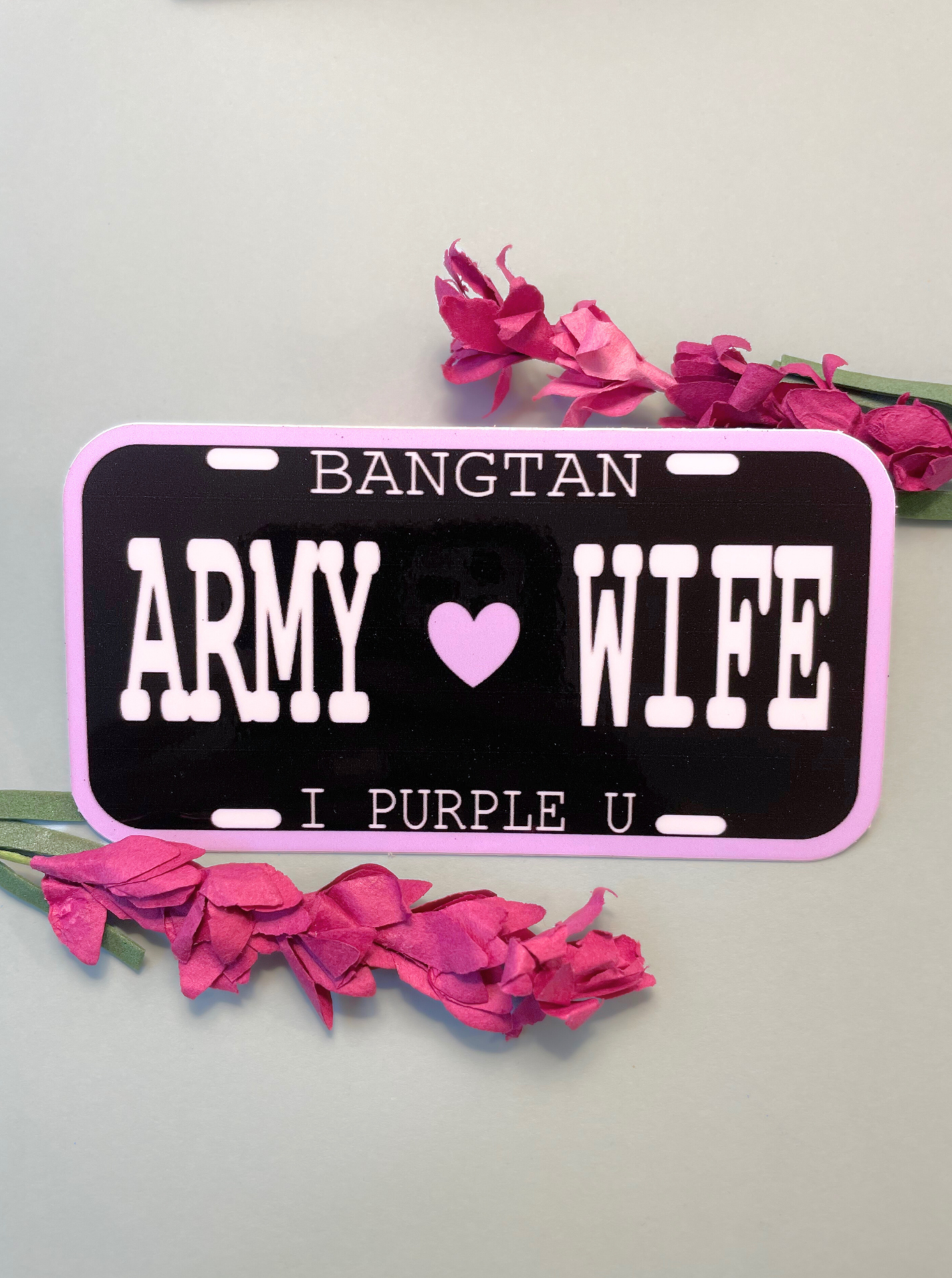 Army Wife License Plate [Sticker]